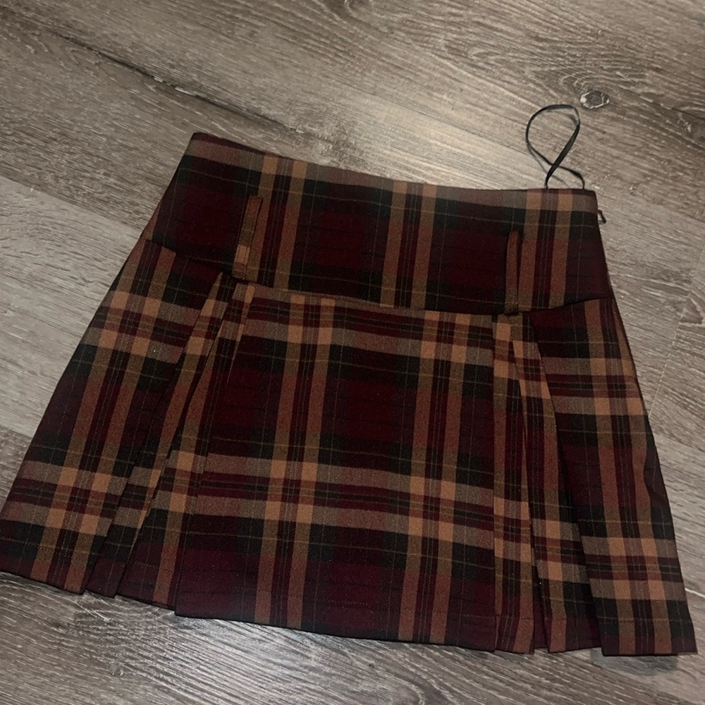 New Commence Plaid Mini Skirt
